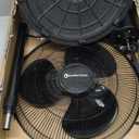Comfort Zone Oscillating Pedestal Fan with Remote Control, Stand Fan, 18 inch, 3 Speed, Adjustable Height & Tilt, & Timer, Auto Shutoff, Ideal for Home, Bedroom & Office, Airflow 17 ft/sec, CZST181RBK (Black)