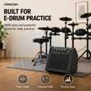 Electric Drum Amplifier 30W Wireless Drum Speaker with 3-Band EQ, Portable E Drum Amp for Electronic Drum Set, Guitar & Keyboard, Compact Practice Amp for Home Studio