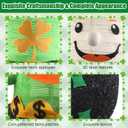 St. Patricks Day Decorations Outdoor, 32Inch Collapsible Lighted Up Leprechaun with Shamrock Hat,8 Lighting Modes,Leprechaun St. Patricks Day Dcor for Irish Garden Outdoor Indoor Yard Holiday
