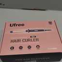 Ufree 5 in 1 Curling Iron with Interchangeable Ceramic Barrels (0.35"-1.25"), Curling Wand Set with Flat Iron Hair Straightener, Instant Heat Up, Dual Voltage Hair Curler, Gifts for Women (Rose Gold)