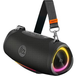 Portable Bluetooth Speaker,IPX7 Waterproof 80W Loud Stereo Sound Wireless Outdoor Speaker for Pool,Shower,Camping Bike Use,8H Playtime