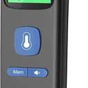 No-Touch Thermometer for Adults and Kids, Digital Baby Thermometer with Fever Alarm, 1 Second Fast Result, Easy to use, 2 in 1 Mode (Black)