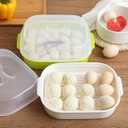 DOITOOL Microwave Steamer for Cooking Vegetables, Plastic Microwave Vegetable Steamer with Lid for Vegetables Prep Seafood Cooking (Random Color)