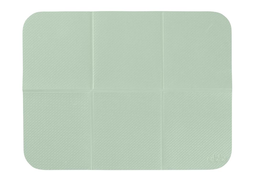 Ubbi On-The-Go Diaper Changing Baby Mat, Soft and Comfortable, Must Have for Newborns, Easy to Clean, Portable Folding Pad, Infant Traveling Accessories, Sage Green, 16" x 21"