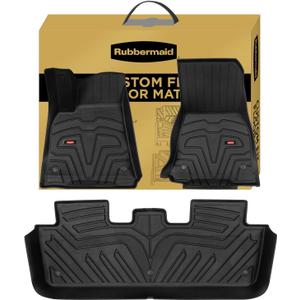 Rubbermaid Car Mat for Tesla Model Y Floor Mats 2020-2024 2025(Not for Juniper), Premium Rubber Material All Weather Accessories Custom Fit Floor Mat