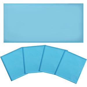 4 Pcs Fluorescent Light Covers - Light Covers for Ceiling Lights Classroom, Magnetic Light Filters for Office, Hospitals, Home 4 x 2 Feet (Blue)