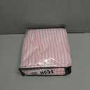 Nayoroom Pink Striped Duvet Cover Queen Size White Stripe Duvet Cover Dorm Bedding Set 3 Pieces Soft Lightweight Washed Microfiber Farmhouse Bedding Set Gifts for Women Men