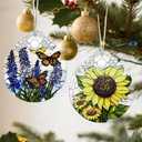Sunflower Christmas Ornaments: Christmas Tree Ornaments, Holiday Decor for Flower Lover, Stocking Stuffers, Gift Ideas, Xmas Gifts & Gifts for Sunflower Plant Lover