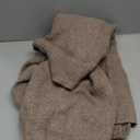 PRETTYGARDEN Women's Winter Button Down Cardigan Sweaters Mock Neck Lantern Long Sleeve Chunky Knit Jacket Trendy Outerwear (Large, Camel)