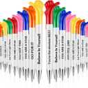Geyee 60 Pieces Thumbs up Pens Bulk Affirmation Inspirational Quotes Motivational Messages Pens Fun Cute Employee Appreciation Gifts Bulk Encouraging Presents for Party(Classic)