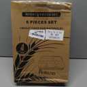 Pinkunn 8 Pcs 13'' Large Divided Plates Unbreakable Wheat Straw Dinnerware Lunch Trays Lightweight Reusable Plastic Compartment Microwave Dishwasher Safe Separator Plates(Bright)