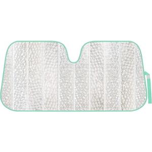 BDK Crystal Mermaid Car Windshield Sun Shade Accordion Folding Sunshade Blocks UV Rays Sun Visor for Front Window Protector - Easy Setup Keeps Vehicle Cool - 58 x 27 inches