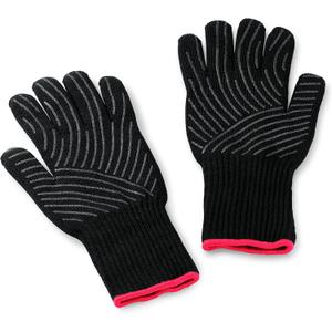 Weber® Premium Gloves Large/X-Large, Black
Heat‑Resistant Grill Gloves (Up to 482°F / 250°C) with Silicone Grip, Flexible Design, Grill Accessory