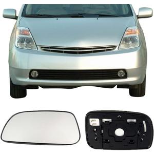 Driver Side Mirror Replacement Glass for Toyota Prius 2004-2009, Automotive Exterior Heated Left Side View Mirror Glass for 2004 2005 2006 2007 2008 2009 Toyota Prius