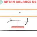 Artan Balance Portable Ballet Barre, Freestanding Height-Adjustable Bar for Home or Studio, Single or Double, Kids and Adults, 5FT Double, Black