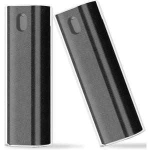 2 Pcs Fingerprint Proof Screen Cleaner, 3 in 1Touchscreen Mist Cleaner Spray Wipe Cleaner Screen Cleaner Soft Fiber Flannel,Safe for All Phones Glasses Tablet Laptop TV Watch Screens (Black)