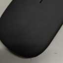 Wireless Bluetooth Mouse Rechargeable Laptop Mice with LED Use Portable(BT5.2 and USB 2.4G) Dual Mode Connection Silent Slim Computer Mouse for Laptop/iPad Tablet/Apple MacBook/PC (Black)