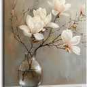 daktenn Floral Canvas Wall Art Bathroom Wall Art Pictures Wall Decor Home Decor Wall Decor for Bedroom Livingroom 24x32 Inches