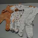 Yoofoss Baby Pajamas 100% Organic Cotton Baby Sleepers for 0-3 Months Boys Girls Clothes, 3-Pack Soft infant Toddler Footed PJs with Mitten Cuffs, Zipper Footies Pajamas
(Brown Animal)