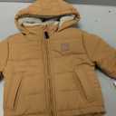 LONDON FOG Baby Boys' Heavyweight Puffer Jacket Fleece-Lined Brushed Microfiber Winter Coat (Beige), Size: 24M