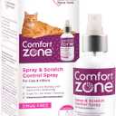 Comfort Zone Cat Calming Pheromone Spray: Value Size (4 oz); Proven to Reduce Destructive Scratching, Urine Marking, and Stress (4 Fluid Ounces)