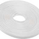 U-Shaped Rubber Edge Sealing Strip Edge Trim 6mmx3mm White U Channel Edge Protector Length 5M