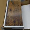 QEEIG Bathroom Shelves Over Toilet - Wall Mounted Floating Shelves Toilet Paper Storage Small Farmhouse Decor Shelf 16 inch Set of 3, Rustic Brown (019-BN3)