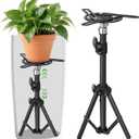 WUPIOS Plant Risers for Inside Pots 2 Pack Adjustable Height 12-21" & Width 4-6.5" Metal Plant Stand Riser for Planter Lift Insert for Tall Square Round Taper Planter for Home Office Garden