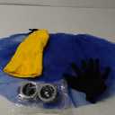 Halloween Costume for Adult Women,Goggles/Yellow Beanie/Blue Dress/Suspenders/Gloves Halloween Costume Accessories