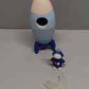 Silicone Rocket Stacking Toy - Space Rocket Toy - Baby Teething Toys -Early Learning Stacking Tower Educational Learning Stacking Toys Nesting Toy for Early Educational for Infants (Blue)