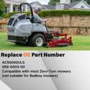 ACS6000ULS Mower Chute Blocker Compatible with Most Zero Turn Mowers
for Ferris, Exmark, Gravely, Hustler and Toro Mowers Advanced Chute System Replaces 088-6003-00, 088600300