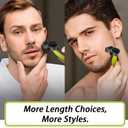 14-in-1 Adjustable Guards and Nose Trimmer Replacement Blade for One Shaver Blades QP series, Safe and Efficient Nose & Facial Detail Trimming
