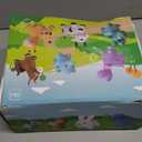 INPANY Inflatable Cow Farm Animal Hopper Toys for 1 2 Year Old Boy Gifts, Ride on Toddler Hopping Bull Toys, Outdoor Bouncy Jumping Horse for Kids/Children/Girls Birthday (Pump Included)