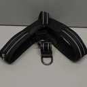 EXCELLENT ELITE SPANKER No Pull Dog Harness Step-in Adjustable Reflective Vest Soft Padded Easy Pet Chest Strap with Leash Clips for Small Medium Large Dogs Walking Training(Black-L)