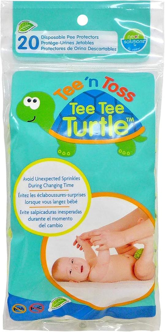 Neat Solutions Tee N Toss Turtle, Multi, One Size, 20 Count, 0+ Months