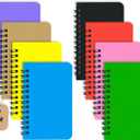 8 Pack Small Spiral Notebook Pocket Notebook 3x5 Spiral Notepads With Lined Pages, Small Top Spiral Notebook Little Mini Memo Steno Note Pads for Outdoor Home Office College School