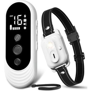Dog Shock Collar, 3300ft Dog Training Collar with Remote, IPX7 Waterproof Rechargeable Sleek Modern Shock Collar for Small, Medium, Large Dogs with Beep, Vibration, Safety Shock, Light Mode, 8-120 lbs