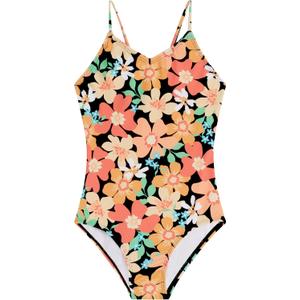 Kanu Surf Girls' Hurricane Beach Sport UPF 50 One Piece Swimsuit (10, Annie Black)