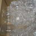 Mumufy 4 Pcs Double Bubble Shot Glass 4 oz Clear Bubble Glasses Jigger Funny Novelty Split Shot Cups for Smooth Tasty Cocktail Whiskey Party Bar Decor