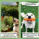 Flirt Pole for Dogs, Tether Tug Outdoor Dog Toy, Interactive Toys for Large Breed & Puppies, Agility Training Equipment, Durable Rope Toy with Chew Ball, Exercise & Training Tool