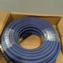 3/8" ID Pressure Washer Hose 150 ft, 4800 PSI Steel-Braided & Durable - Flexible & Kink-Resistant, Power Washer Hose with 3/8" Swivel Quick Connect, Hot/Cold Water Compatible -150 Foot, Navy