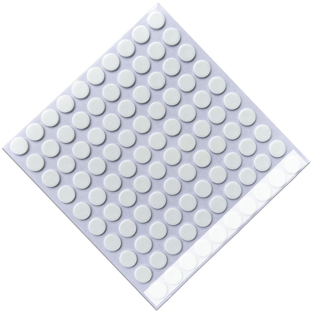 90 PCS Nano Double Sided Tape, 0.4" Round Putty Clear Sticky Tack, Glue Adhesive Dots for Picture Art Crafts Poster Decoration Balloons Festival Party, Removable Multipurpose