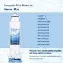 HX2017FR-A Water Filter, Compatible with Hisense HX2017F-A, HRF266N6CSE1, HRF266N6CSE, HRF209N6CSE, HRF254N6TSE, HRF254N6DSE, HRF210N6CBE, Mora MRF211N6CSE, MRF266N6CSE, 3 Pack