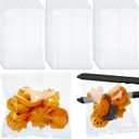 Yexiya 200 Pcs 5 x 7" Heat Seal Cookie Bags Cellophane Clear Cookie Bags Flat Edge for Treat Chocolate Candy Desserts Snack Packs for Gift Giving