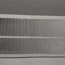 HVAC Premium 14'' x 32'' [Duct Opening] Flat Stamped Steel Return Air Grille - Sidewall and Ceiling - HVAC Vent Duct Cover - White [Outer Dimensions: 15.75''w X 33.75''h]