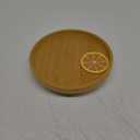 Foldable Snacks Tray Round Wooden Sofa Armrest Couch Table Multi-Function Dessert Holder