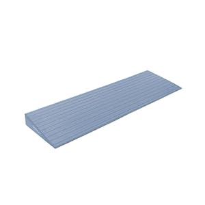 GANSNAY Threshold Ramp for Doorways 2" Rise- Odorless Indoor Entry Ramp- Non-Slip& Cuttable- for Wheelchairs, Robot Vacuum Cleaners, Scooters, Strollers, Trolly- Fog Blue