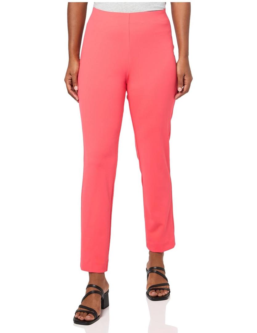 Anne Klein Womens Solid Ankle Pants