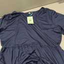 AUSELILY Women Summer Dress Casual Short Sleeve Sundress V Neck Floral Tiered Beach Dresses with Pockets XL