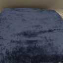 PHF Truly Velvet Fitted Sheet Only Full Size, Luxury Super Soft Cozy Comfy Fleece Bottom with 15" Deep Pocket, Suitable for Fall Winter and Spring, No Pillowcases, Navy Blue (Full Size (54x75x15"))